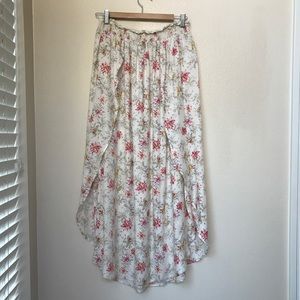NWOT En Creme Floral Maxi Skirt w/Slits M